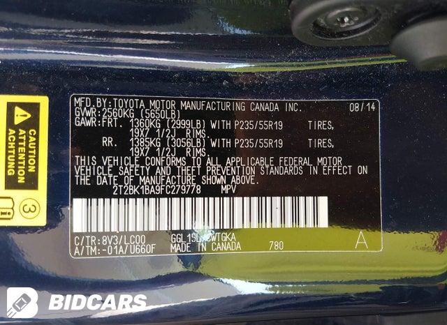 2T2BK1BA9FC279778 2015 Lexus RX photo no. 5