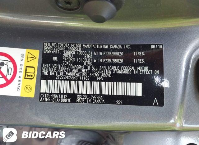 2T2ZZMCA5KC144463 2019 Lexus RX photo no. 9