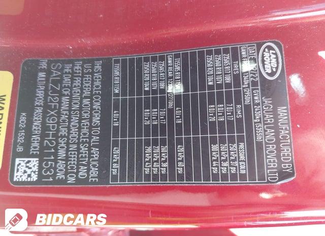 2023 Land Rover Range Rover — VIN SALZJ2FX9PH211531, şəkil 9