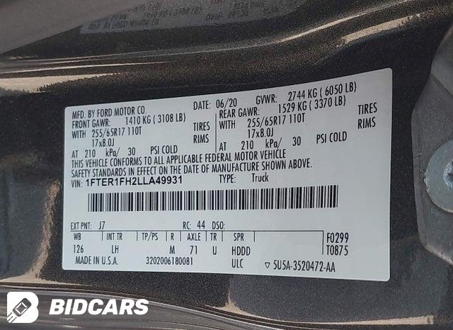 1FTER1FH2LLA49931 2020 Ford Ranger photo no. 9