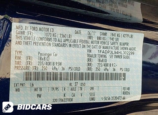 2017 Ford Focus — VIN 1FADP3L94HL302299, şəkil 9
