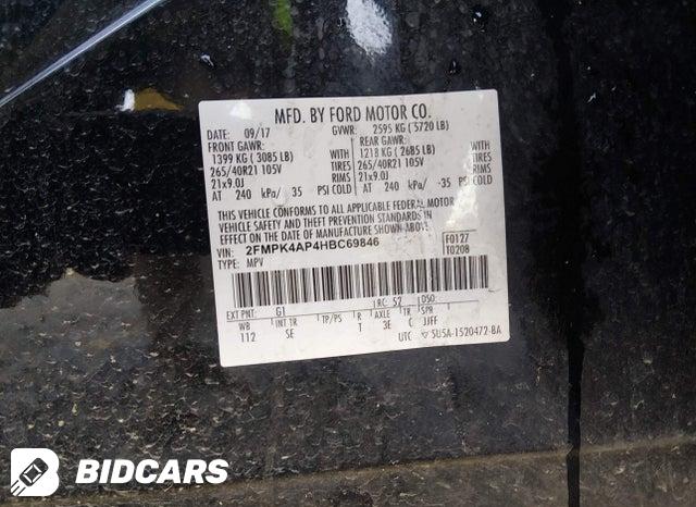 2FMPK4AP4HBC69846 2017 Ford Edge photo no. 9