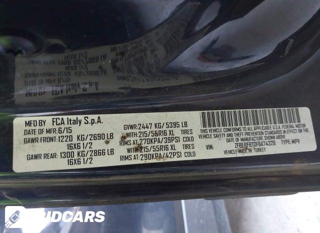 ZFBERFBT0F6A74326 2015 RAM Promaster photo no. 9