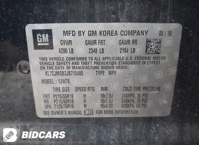 KL7CJMSB3JB715485 2018 Chevrolet Trax photo no. 9