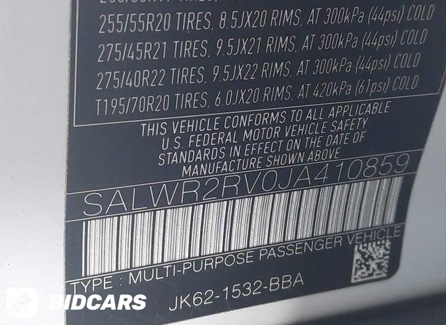 2018 Land Rover Range Rover — VIN SALWR2RV0JA410859, фото 9