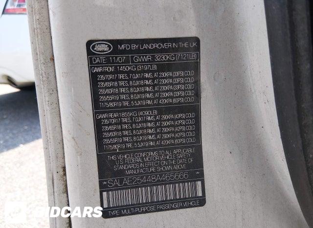 SALAE25448A465666 2008 Land Rover LR3 photo no. 9