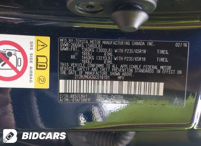 2T2BZMCA3GC018191 2016 Lexus RX photo no. 9