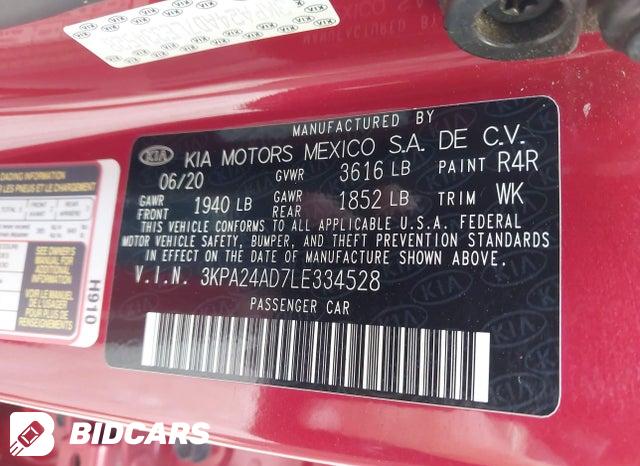 3KPA24AD7LE334528 2020 KIA Rio photo no. 9