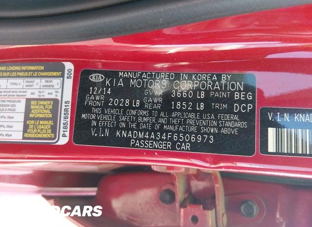KNADM4A34F6506973 2015 KIA Rio photo no. 9