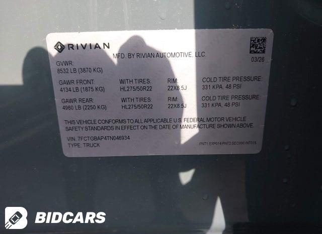 2026 Rivian R1T — VIN 7FCTGBAP4TN046934, şəkil 9