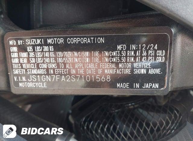 JS1GN7FA2S7101568 2025 Suzuki GSX-R600 photo no. 10