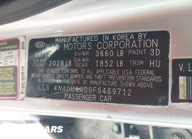 KNADM4A39F6469712 2015 KIA Rio photo no. 9