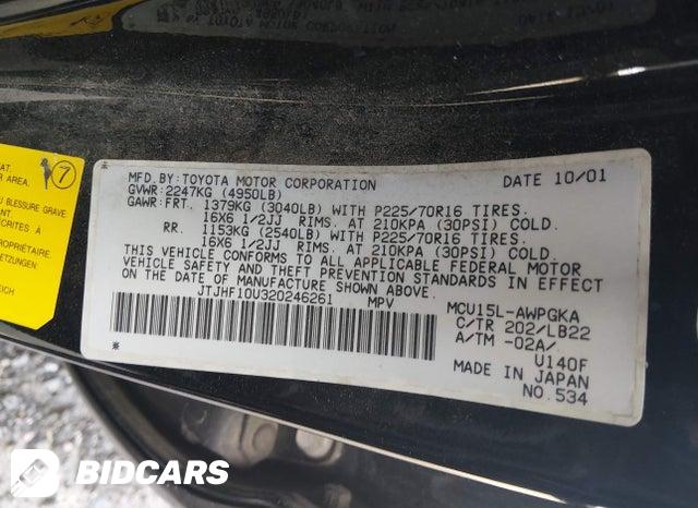 JTJHF10U320246261 2002 Lexus RX photo no. 9