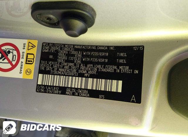2016 Lexus RX — VIN 2T2BZMCA7GC009753, şəkil 9