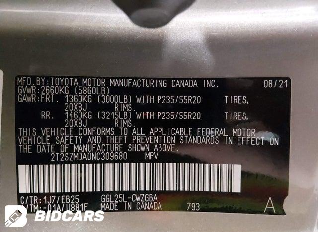 2T2SZMDA0NC309680 2022 Lexus RX photo no. 9