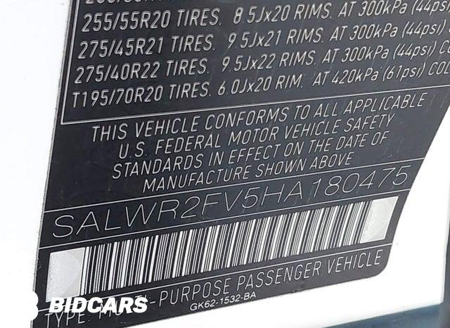 SALWR2FV5HA180475 2017 Land Rover Range Rover photo no. 9