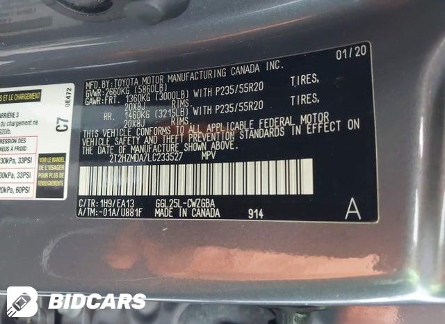2T2HZMDA7LC233527 2020 Lexus RX photo no. 9