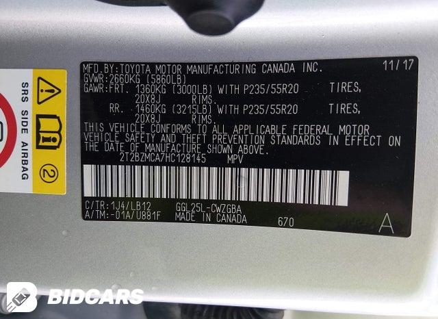 2T2BZMCA7HC128145 2017 Lexus RX photo no. 9