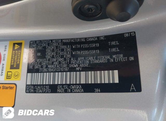 2T2BC1BA5FC010187 2015 Lexus RX photo no. 9