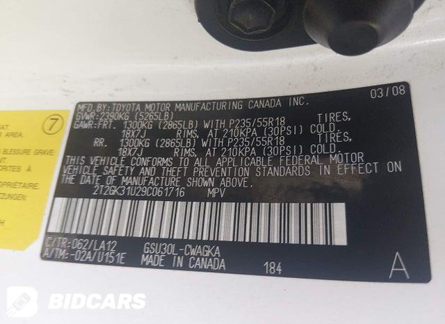 2T2GK31U29C061716 2009 Lexus RX photo no. 9