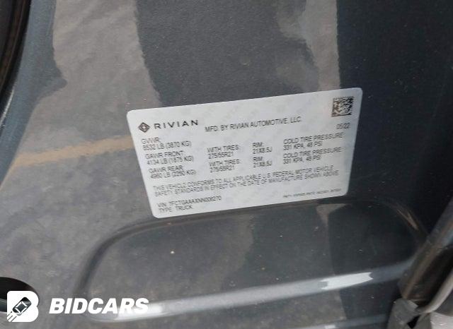 7FCTGAAAXNN006270 2022 Rivian R1T photo no. 9