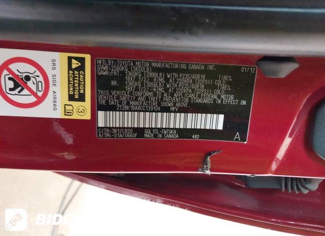 2T2BK1BA8CC139104 2012 Lexus RX photo no. 9