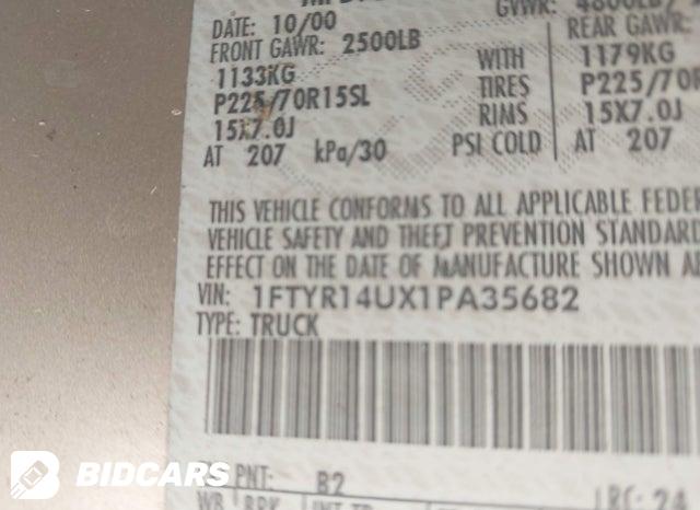 1FTYR14UX1PA35682 2001 Ford Ranger photo no. 9