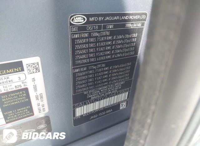 SALWR2RV9JA413923 2018 Land Rover Range Rover photo no. 9
