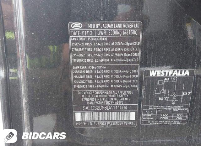 SALGS2DF8DA111004 2013 Land Rover Range Rover photo no. 9