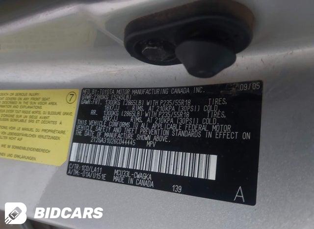 2T2GA31U26C044445 2006 Lexus RX photo no. 9
