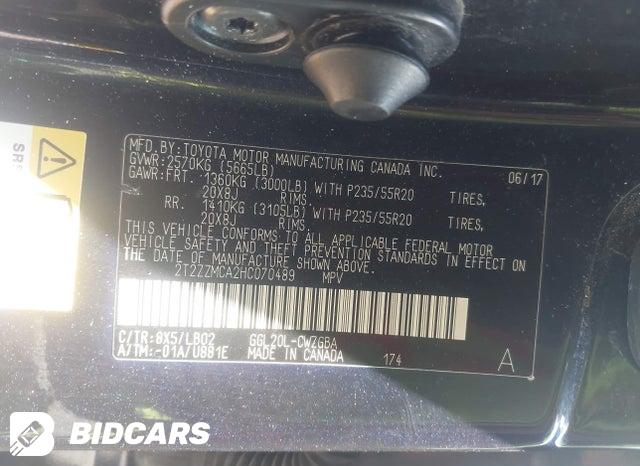 2017 Lexus RX — VIN 2T2ZZMCA2HC070489, şəkil 9