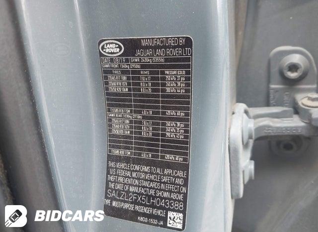 SALZL2FX5LH043388 2020 Land Rover Range Rover photo no. 9
