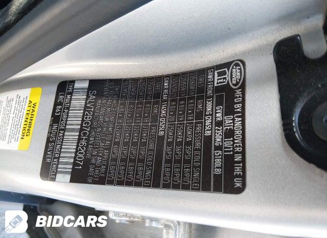 SALVT2BG7CH620071 2012 Land Rover Range Rover photo no. 9