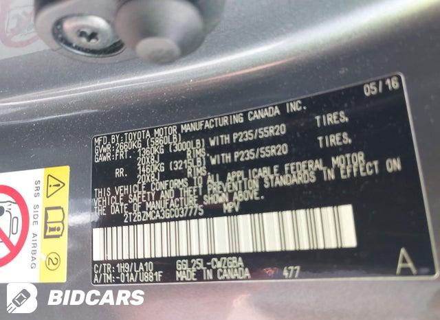2016 Lexus RX — VIN 2T2BZMCA3GC037775, şəkil 9