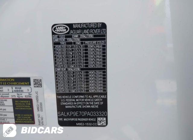 2023 Land Rover Range Rover — VIN SALKP9E70PA033320, şəkil 9