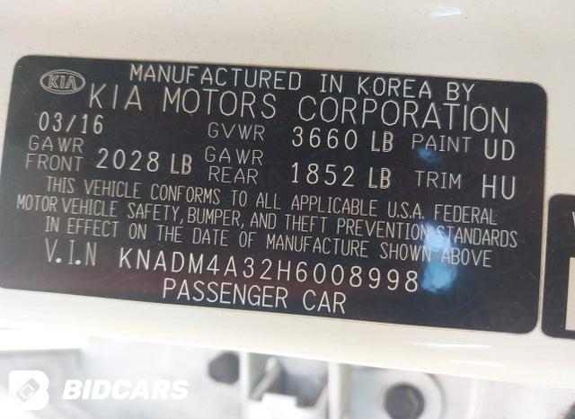 KNADM4A32H6008998 2017 KIA Rio photo no. 9