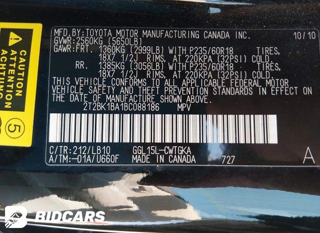 2T2BK1BA1BC088186 2011 Lexus RX photo no. 9