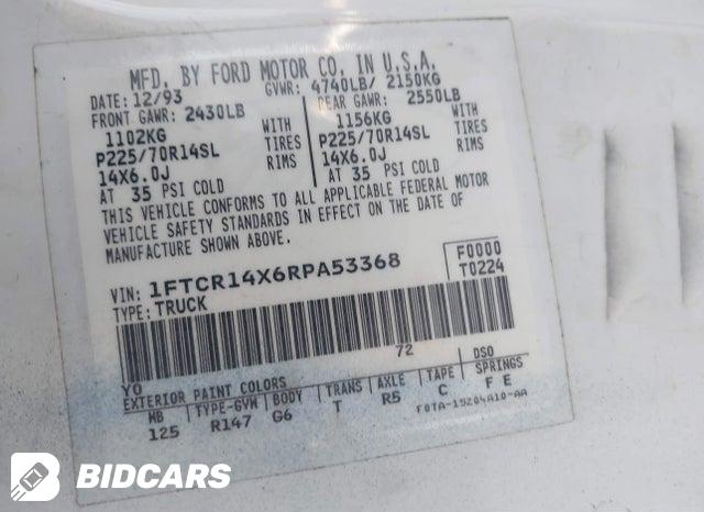 1FTCR14X6RPA53368 1994 Ford Ranger photo no. 9