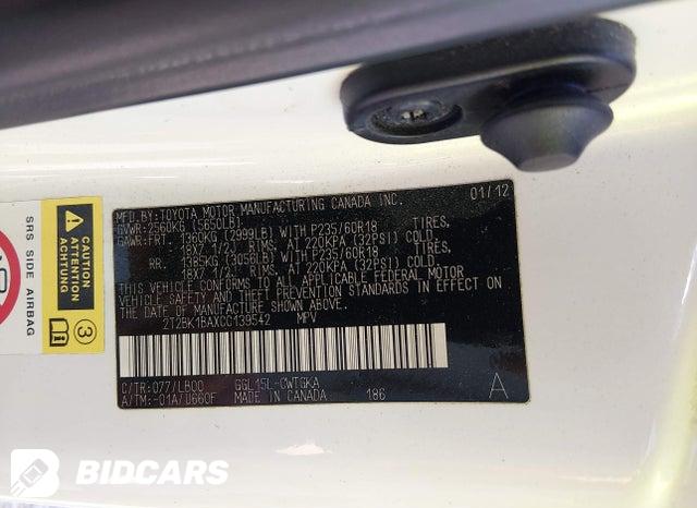 2T2BK1BAXCC139542 2012 Lexus RX photo no. 9