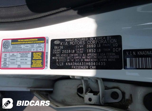 2017 KIA Rio — VIN KNADN4A31H6040435, şəkil 9