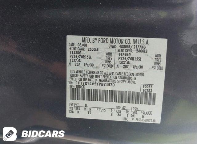 1FTYR14V5YPB84570 2000 Ford Ranger photo no. 9