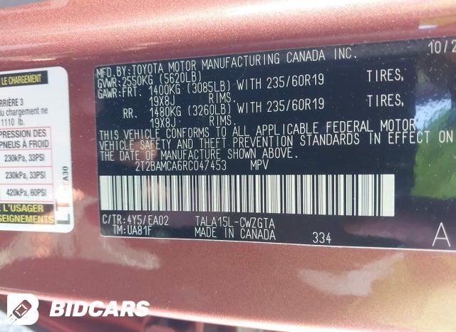 2024 Lexus RX — VIN 2T2BAMCA6RC047453, şəkil 9