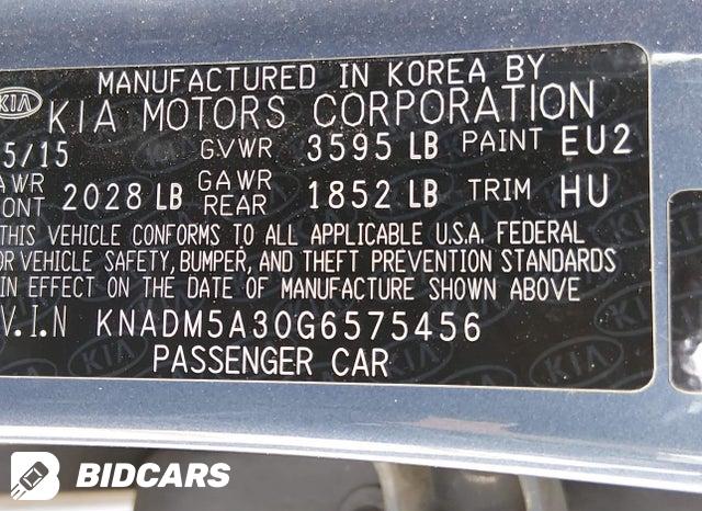 2016 KIA Rio — VIN KNADM5A30G6575456, şəkil 9