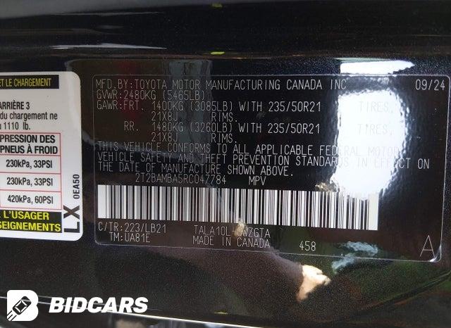 2024 Lexus RX — VIN 2T2BAMBA5RC047784, şəkil 9