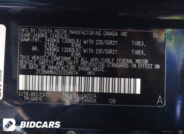 2T2BAMBA2SC058814 2025 Lexus RX photo no. 9