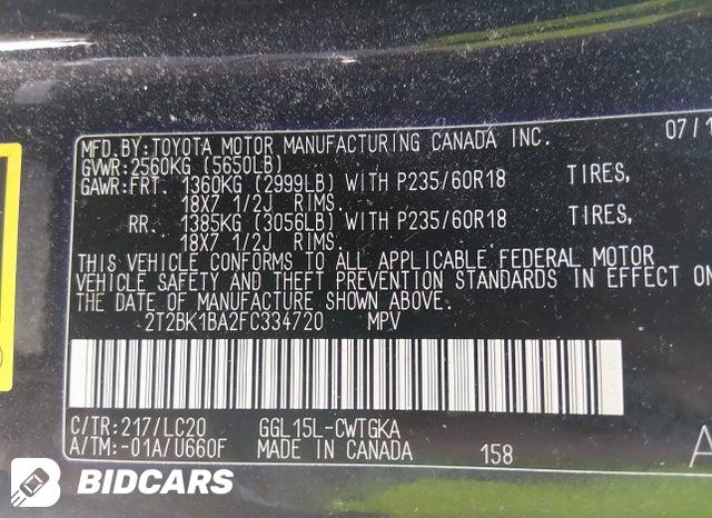 2T2BK1BA2FC334720 2015 Lexus RX photo no. 9