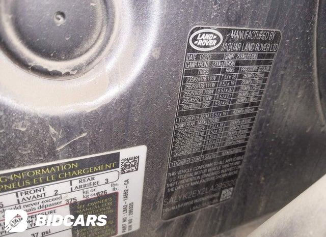 2020 Land Rover Range Rover — VIN SALYK2EX2LA295320, şəkil 9