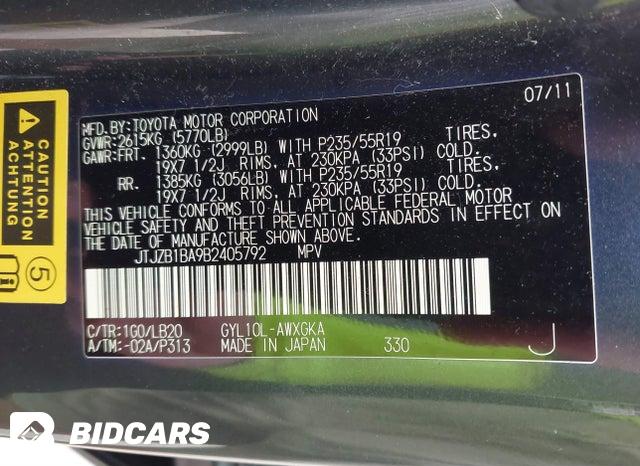 JTJZB1BA9B2405792 2011 Lexus RX photo no. 9