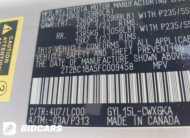 2T2BC1BA5FC009458 2015 Lexus RX photo no. 9
