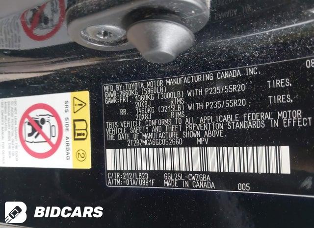 2T2BZMCA6GC052660 2016 Lexus RX photo no. 9